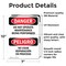 Signmission Do Not Operate Maintenance Bilingual Danger Sign, Vinyl Decal, 7in W x 10in L, 2PK OS-2PACK-DS-D-710-VS-1154 - alternate 6